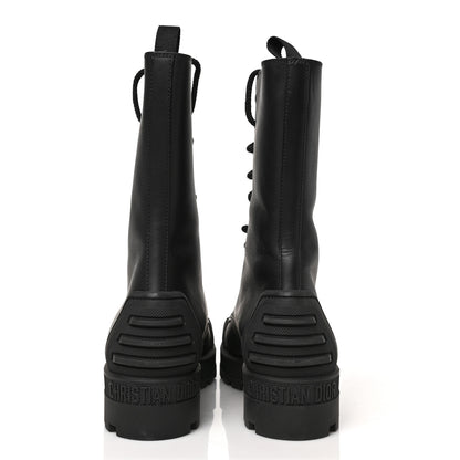 Christian Dior Calfskin Rubber Dioriron Boots 38.5 Black 5 of 8