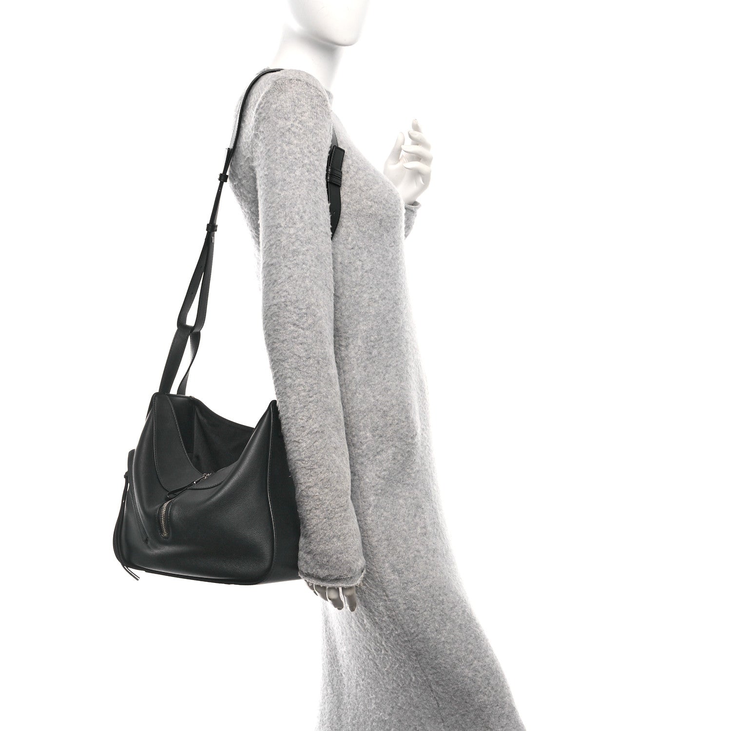 Loewe Calfskin Small Hammock Shoulder Bag Black 2 of 9