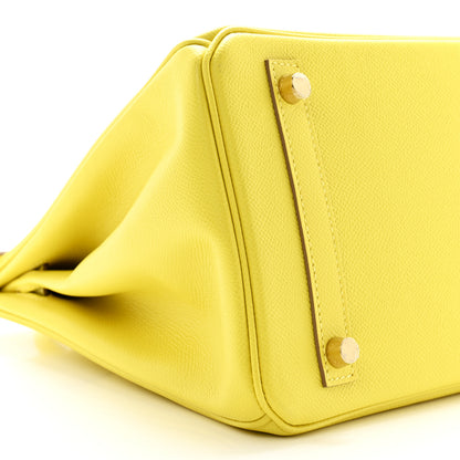 Hermes Epsom Birkin 30 Lime 9 of 10