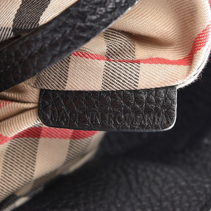 Burberry Grainy Calfskin Medium Cale Hobo Black 8 of 14
