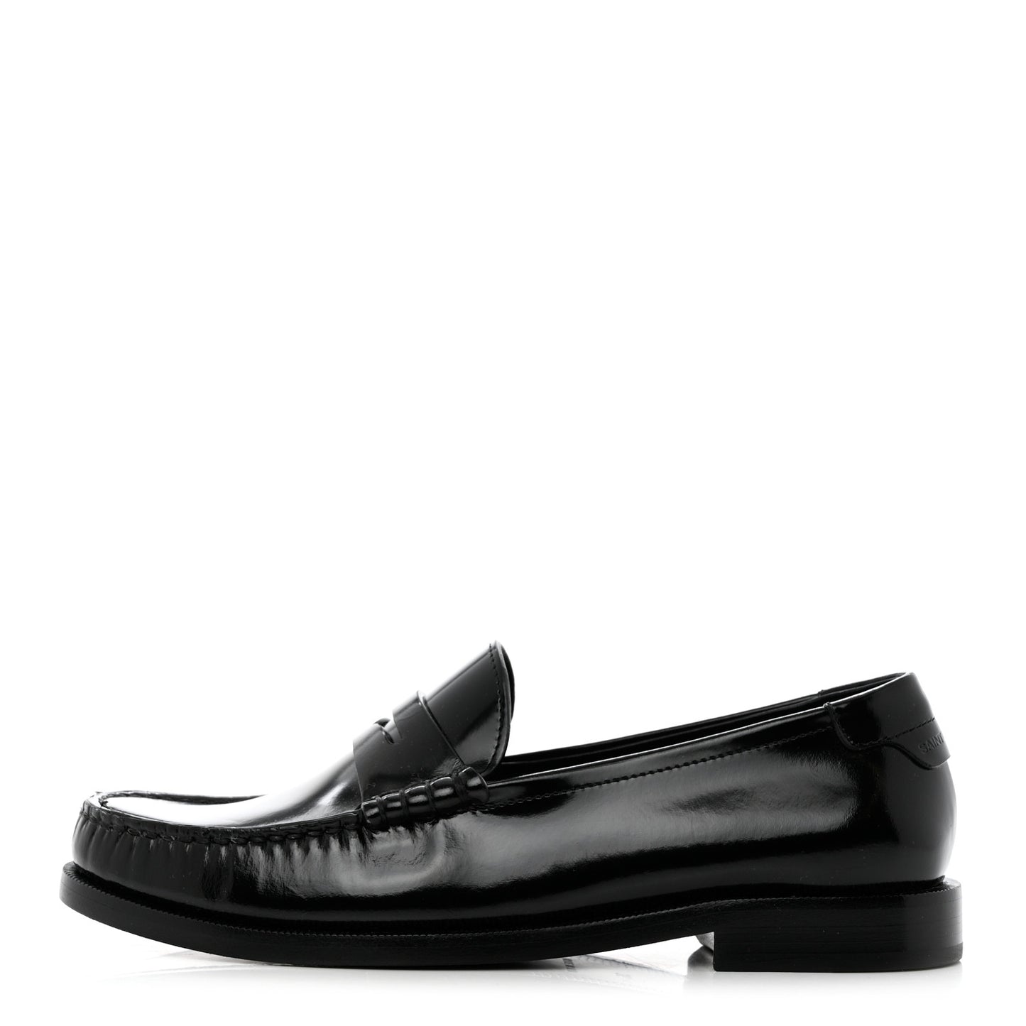 Calfskin Penny Loafers 36 Black