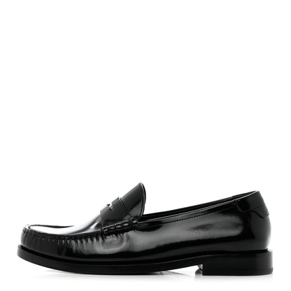 Saint Laurent Calfskin Penny Loafers 36 Black 1 of 8
