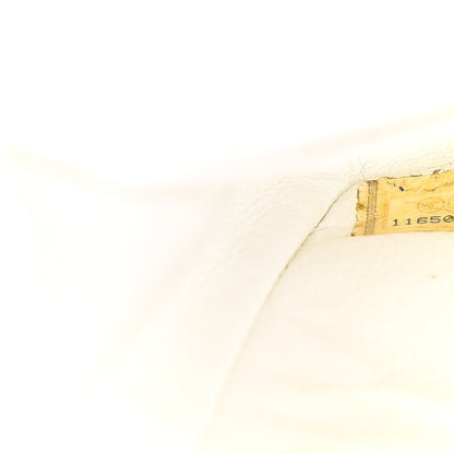 Chanel Caviar Quilted Medium Double Flap White 8 of 10