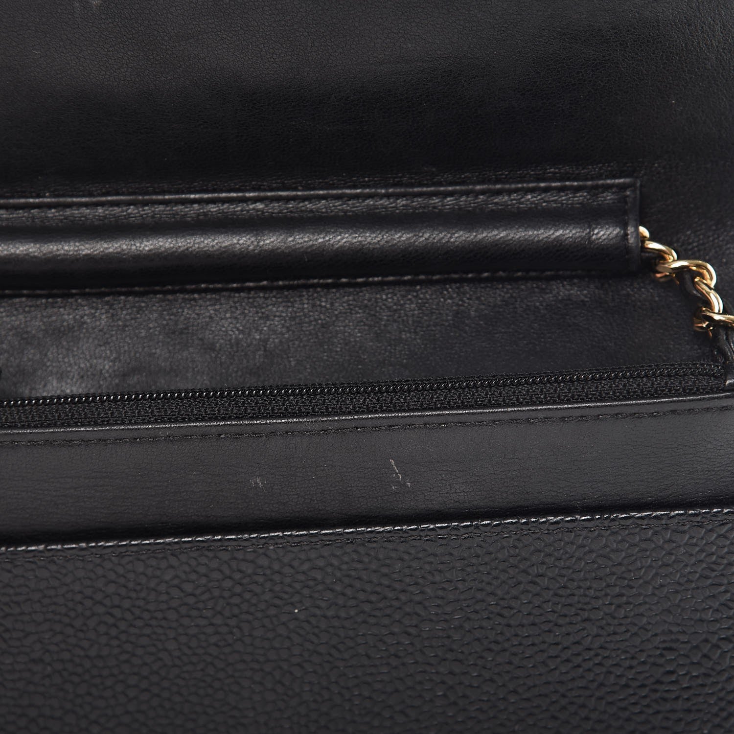 Chanel Caviar Timeless CC Wallet On Chain WOC Black 13 of 15