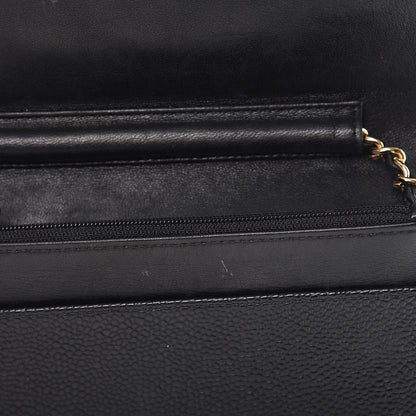 Chanel Caviar Timeless CC Wallet On Chain WOC Black 13 of 15