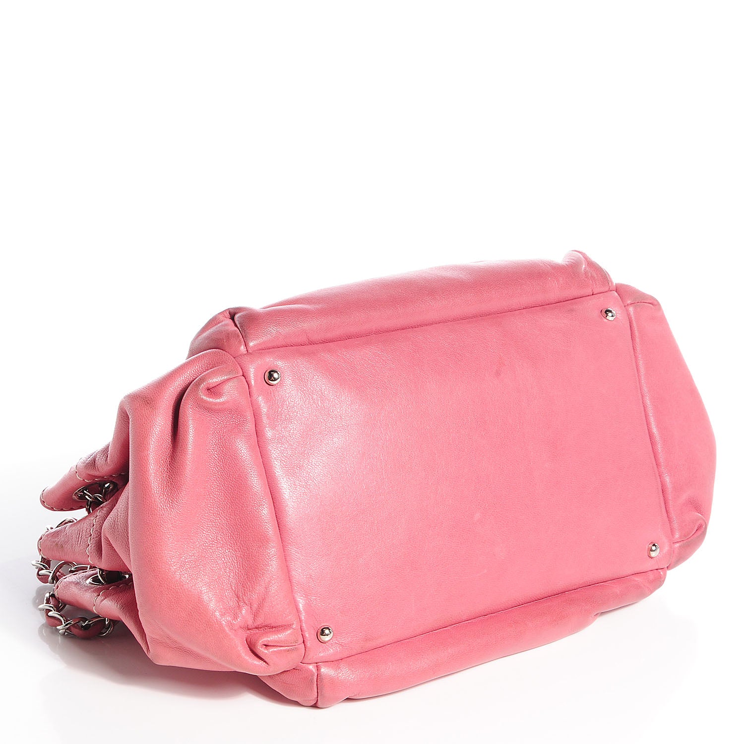 Chanel Lambskin Lax Accordion Hobo Pink 4 of 7