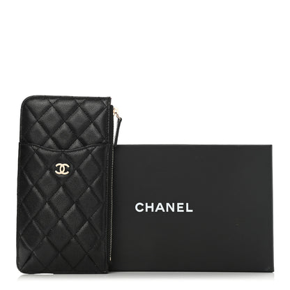 Chanel Caviar Quilted Classic Flat Wallet Pouch Black 8 of 8