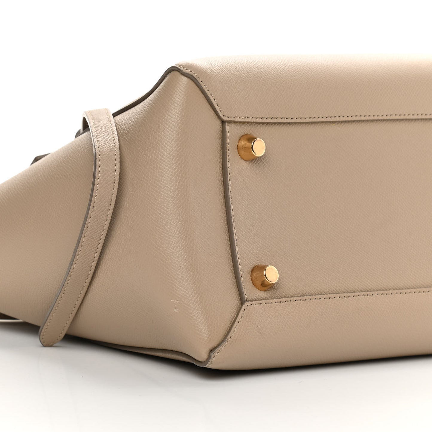 Grained Calfskin Mini Belt Bag Light Taupe