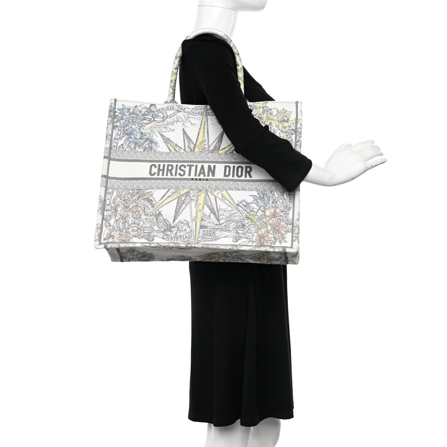 Christian Dior Canvas Embroidered Large Rêve d'Infini Book Tote Multicolor 2 of 12