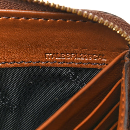 Burberry Calfskin House Check Elmore Zip Around Wallet Tan 7 of 7