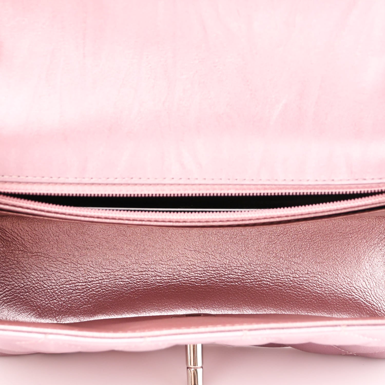 Chanel Metallic Calfskin Quilted Mini Rectangular Flap Pink 5 of 10