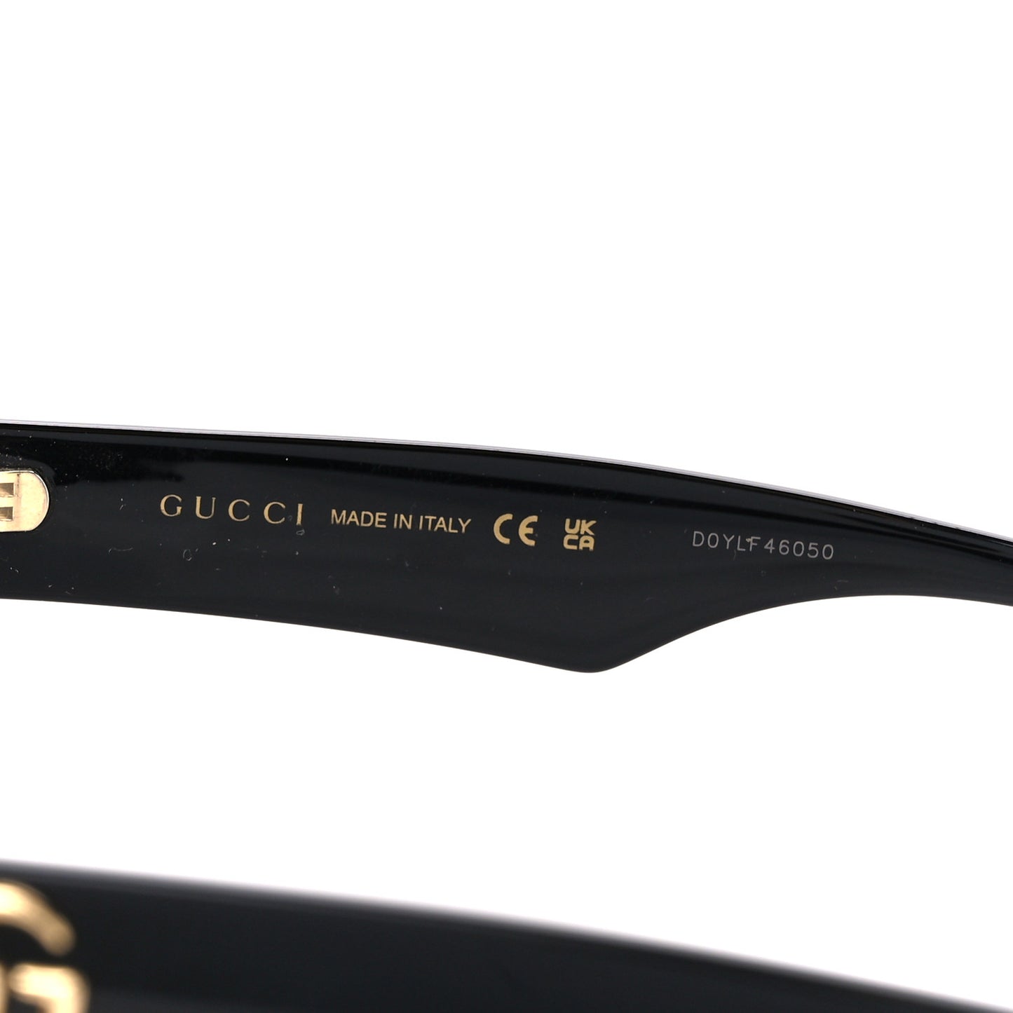 Rectangle 52mm Frame Sunglasses GG0998S Black