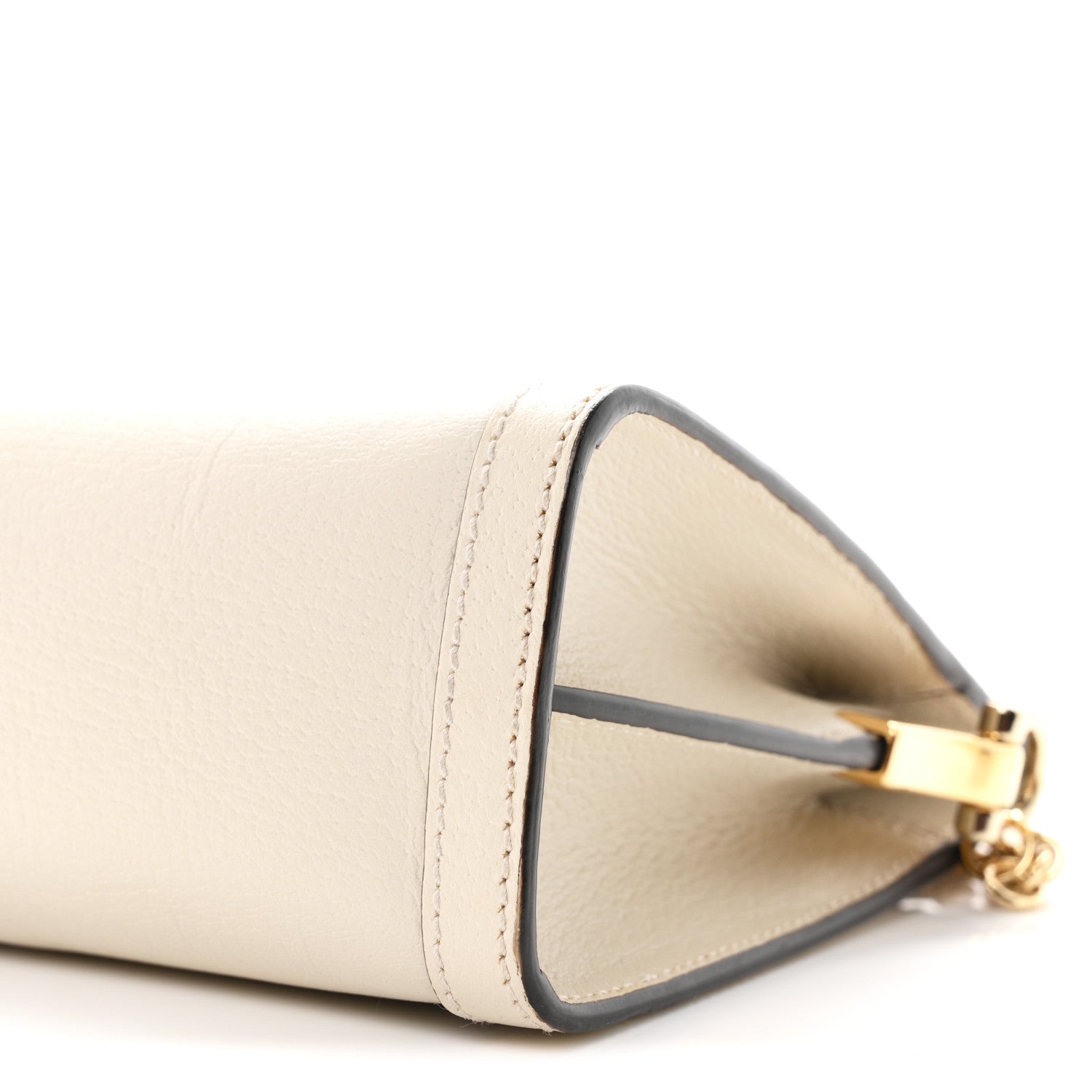Gucci Textured Calfskin Web Small Ophidia Chain Shoulder Bag Mystic White 10 of 10