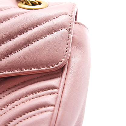 Gucci Calfskin Matelasse Small GG Marmont Shoulder Bag Perfect Pink 13 of 13