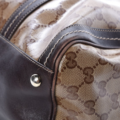 Gucci Crystal Monogram Large Duchessa Boston Dark Brown 13 of 13