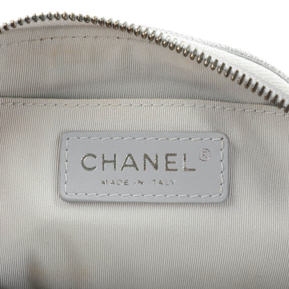 Chanel Metallic Grained Calfskin Quilted Casual Rock Waist Bag Fanny Pack Silver 6 of 7