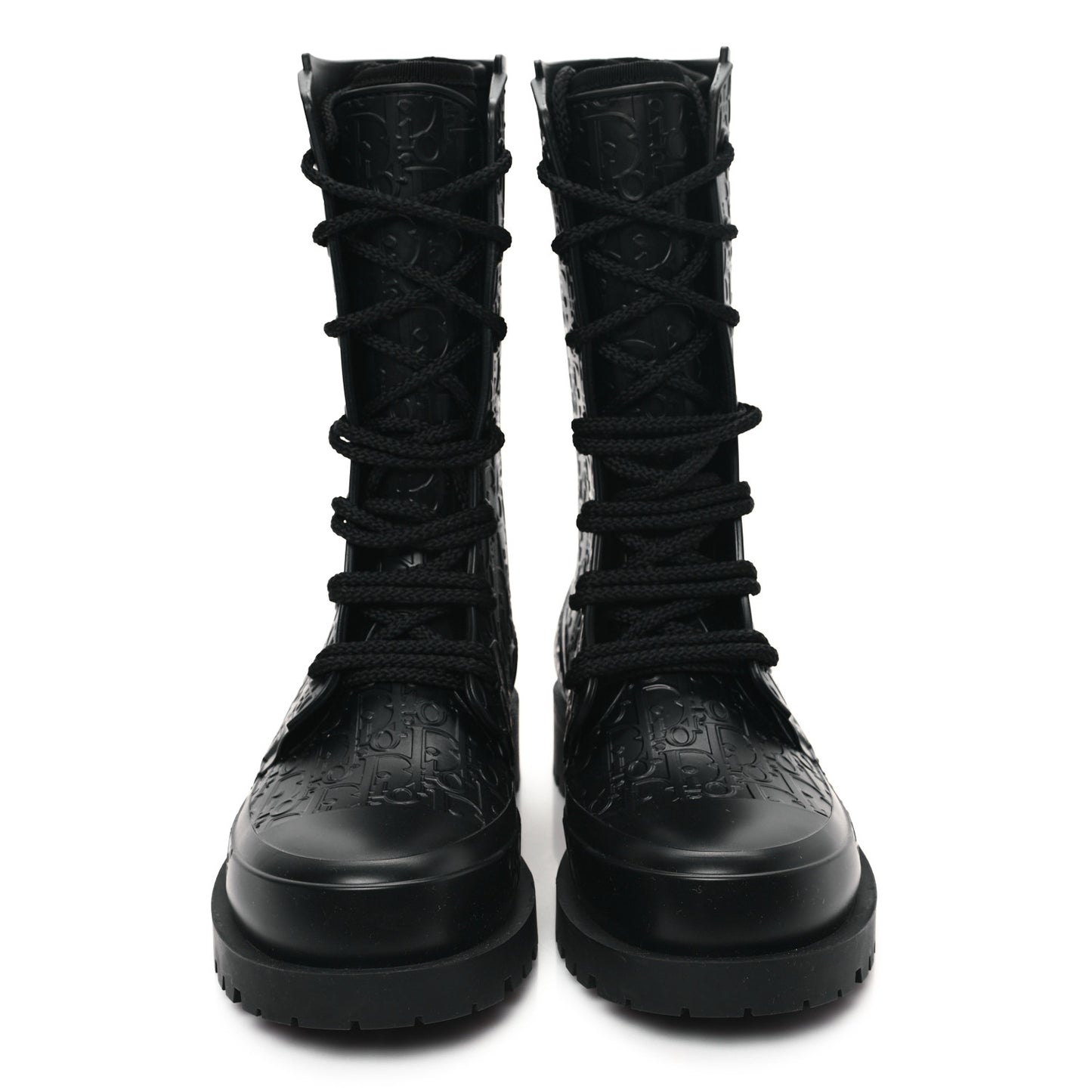 Oblique Rubber Diorcamp Boots 38 Black