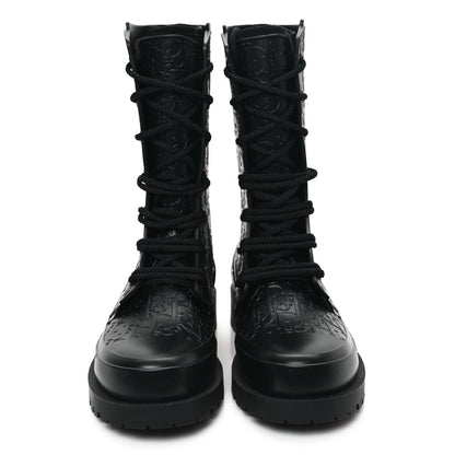 Christian Dior Oblique Rubber Diorcamp Boots 38 Black 2 of 8