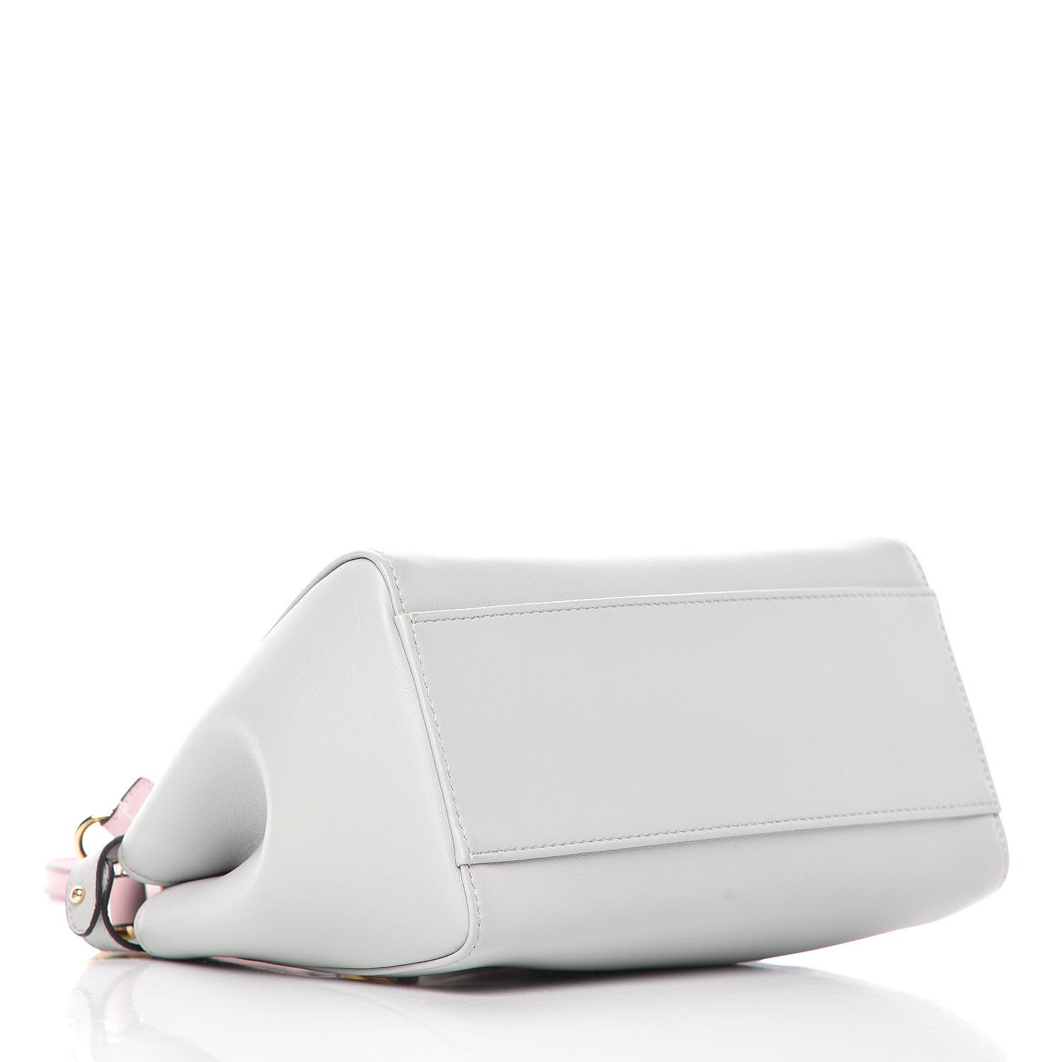 Fendi Nappa Colorblock Mini Peekaboo Iconic Satchel Grigio Perla Peonia Alga 4 of 10