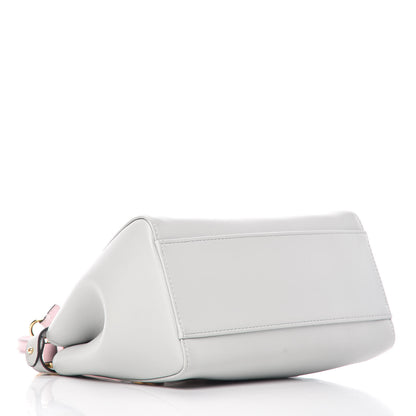 Fendi Nappa Colorblock Mini Peekaboo Iconic Satchel Grigio Perla Peonia Alga 4 of 10