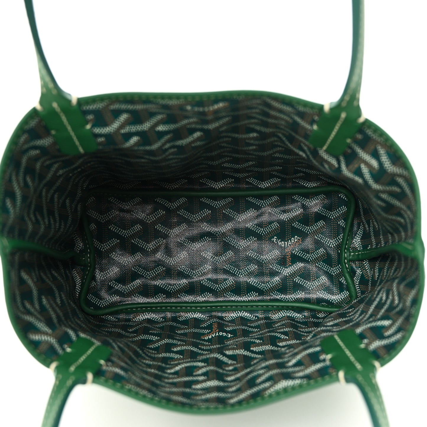 Goyardine Reversible Mini Anjou Green