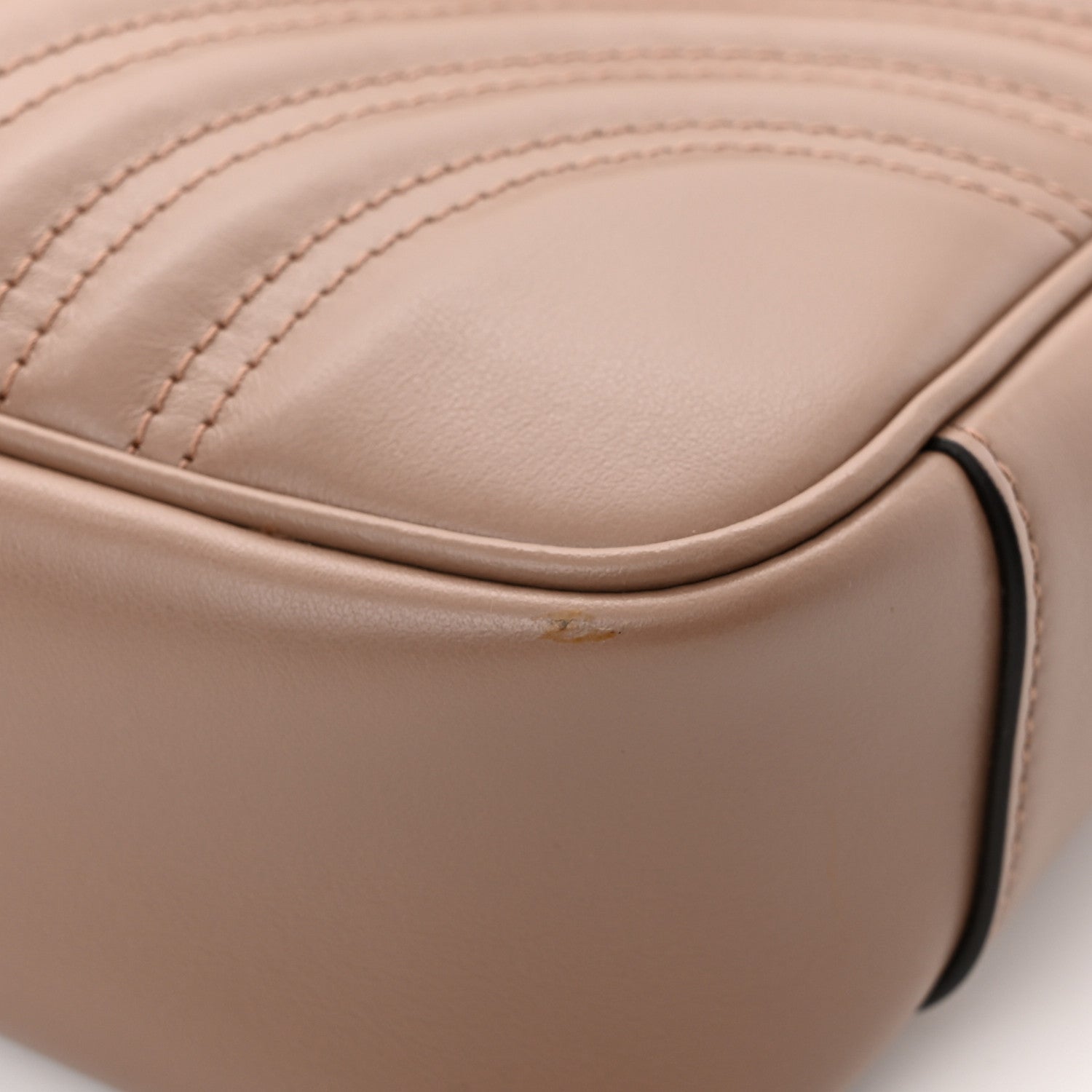 Gucci Calfskin Matelasse Medium GG Marmont Shoulder Bag Porcelain Rose 11 of 12