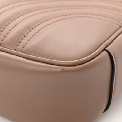 Gucci Calfskin Matelasse Medium GG Marmont Shoulder Bag Porcelain Rose 11 of 12