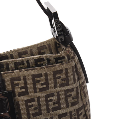 Fendi Zucchino Mini Shoulder Bag Dark Brown 10 of 11