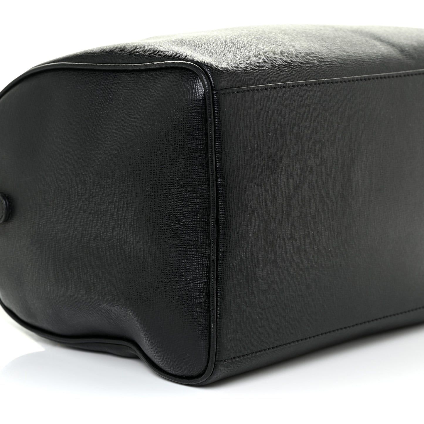 Saffiano Calfskin Palazzo Duffle Bag Black