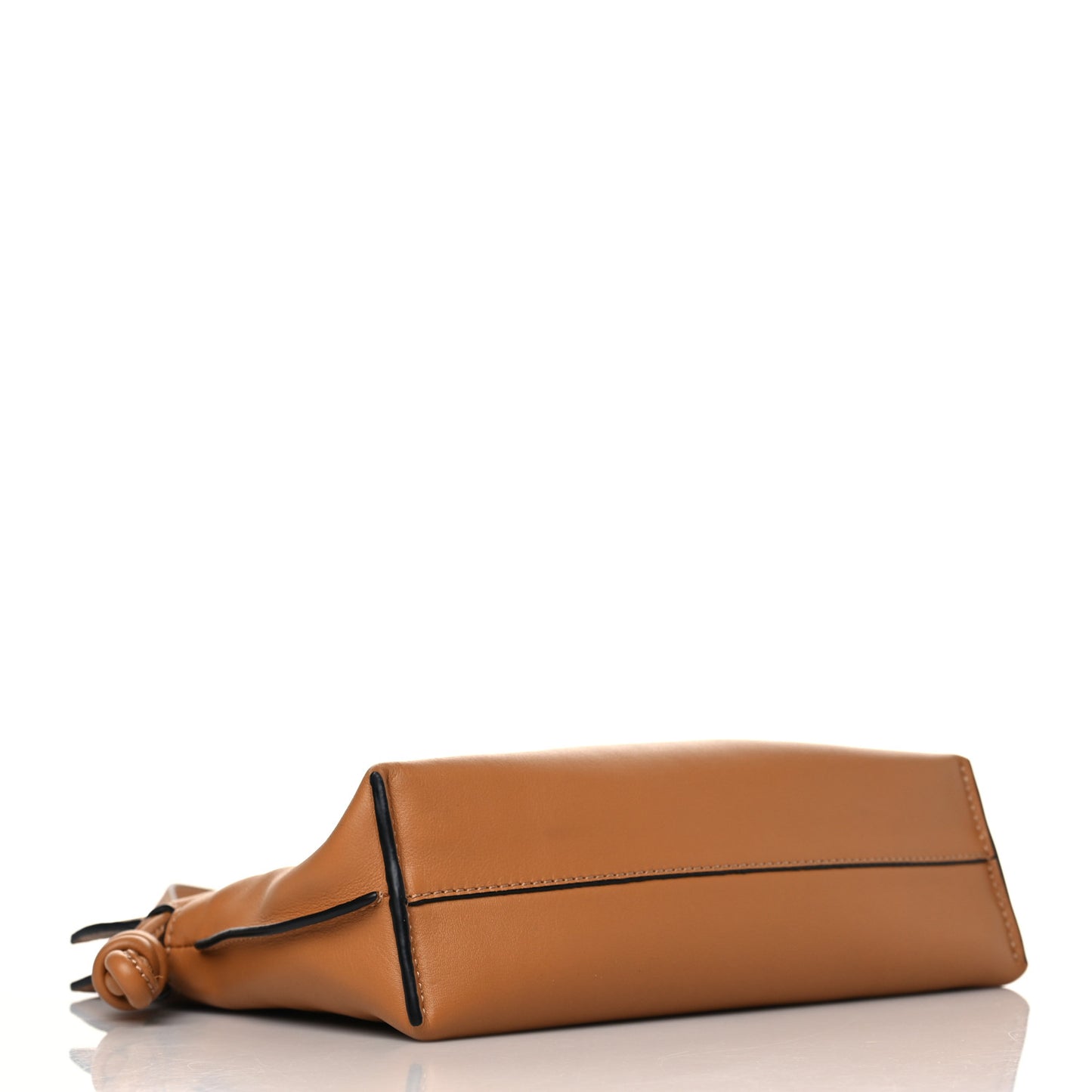 Calfskin Mini Flamenco Knot Clutch Warm Desert