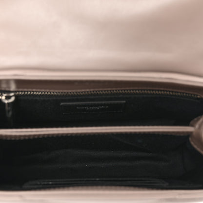 Saint Laurent Calfskin Y Quilted Monogram Toy Loulou Crossbody Bag Mink 6 of 12