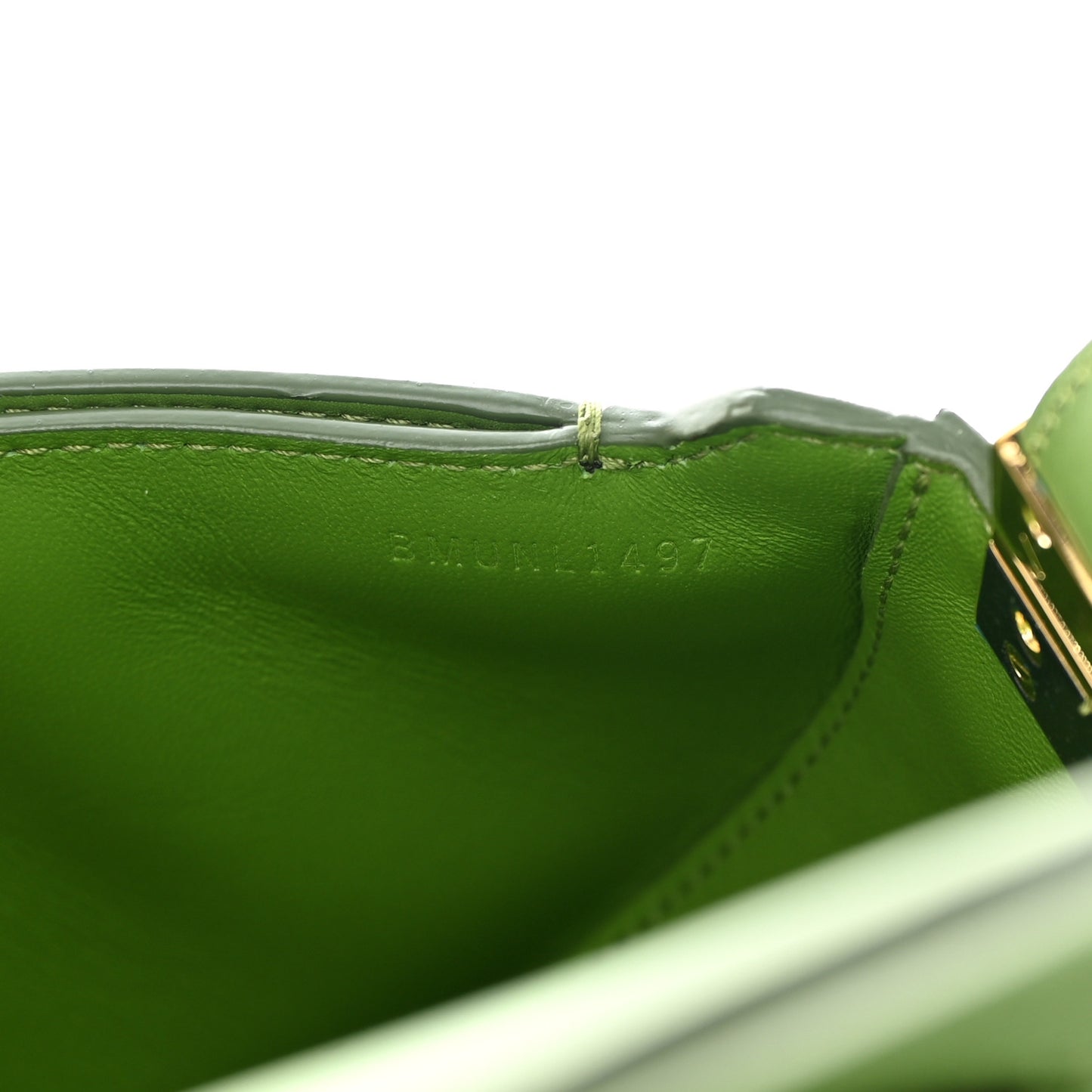 Calfskin Small Olympia Shoulder Bag Green