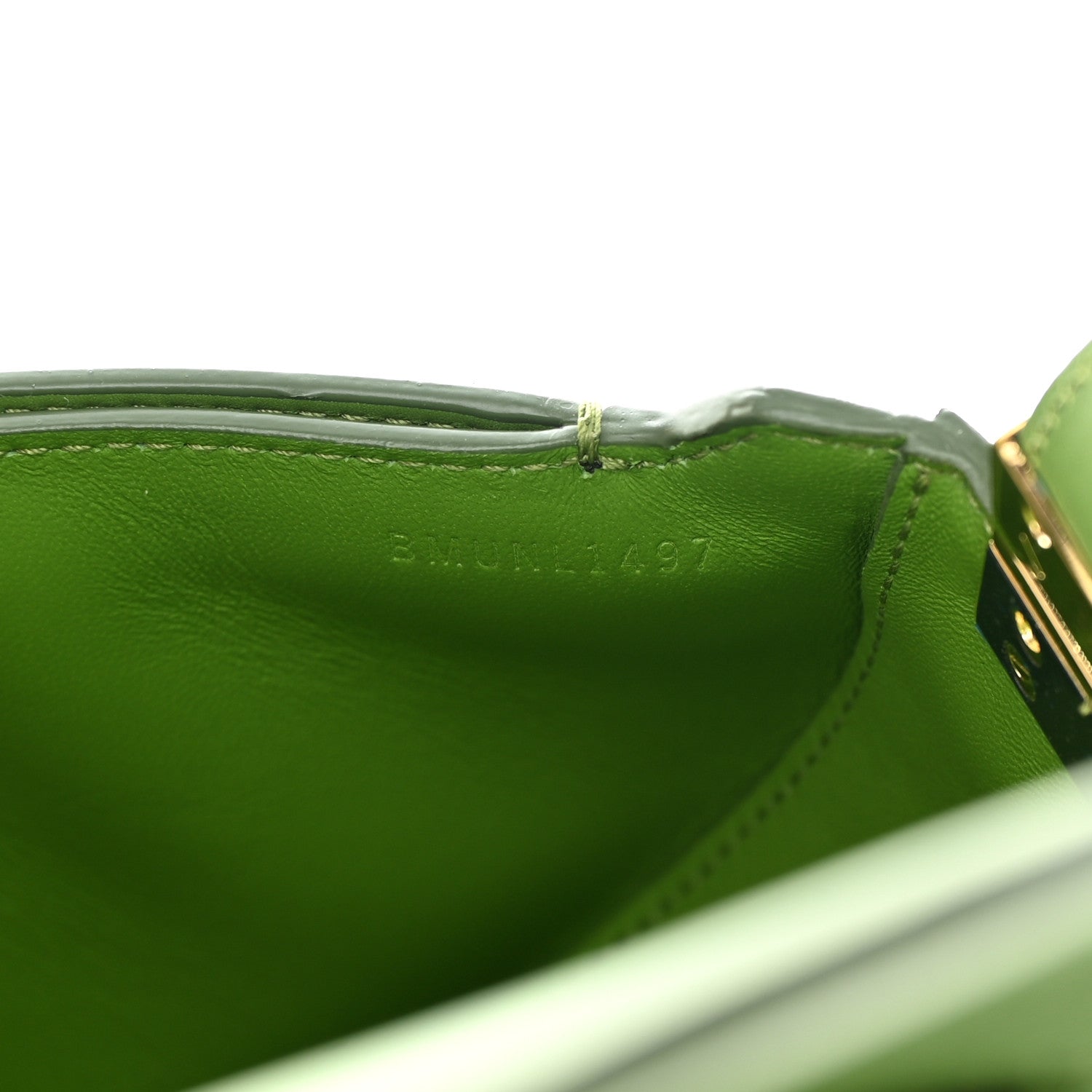 Burberry Calfskin Small Olympia Shoulder Bag Green 8 of 15