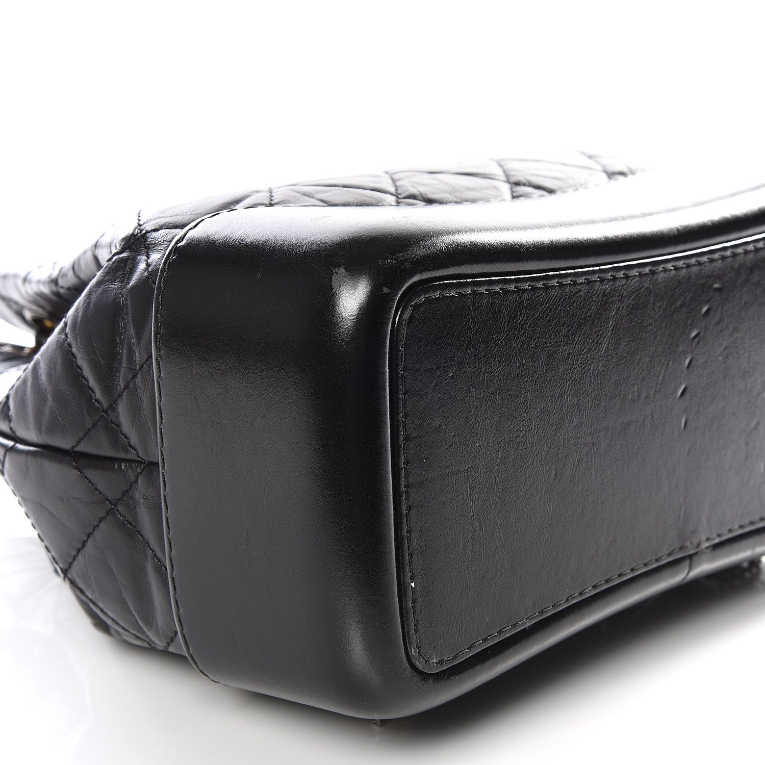 Chanel Aged Calfskin Quilted Gabrielle Backpack Black 5 of 10