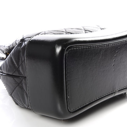 Chanel Aged Calfskin Quilted Gabrielle Backpack Black 5 of 10
