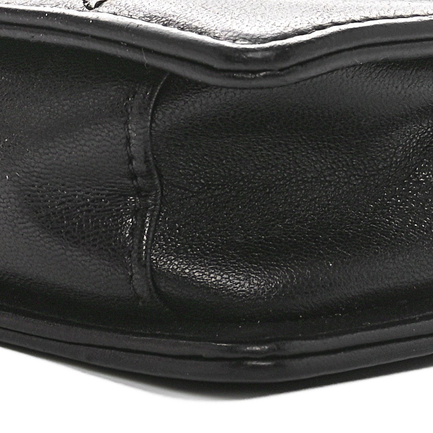 Chanel Lambskin Reversed Chevron Quilted Flap Black 10 of 10