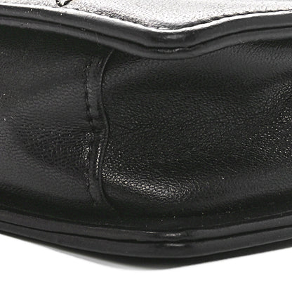 Chanel Lambskin Reversed Chevron Quilted Flap Black 10 of 10