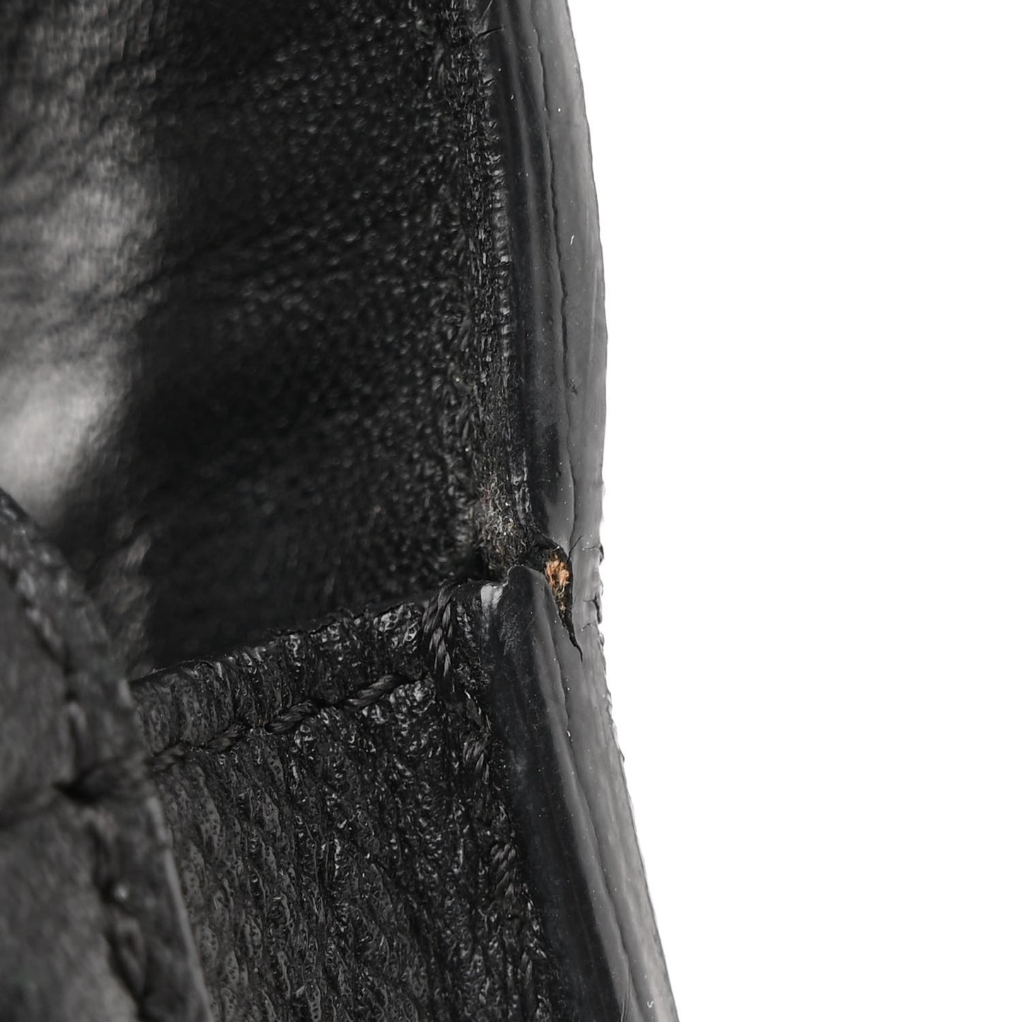 Grained Calfskin Small Trotteur Black