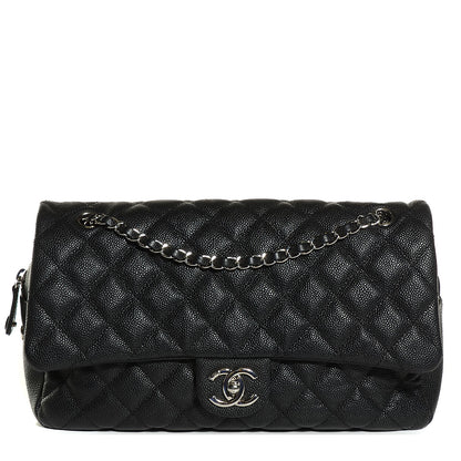 Chanel Caviar Quilted Jumbo Easy Flap Black 1 of 8