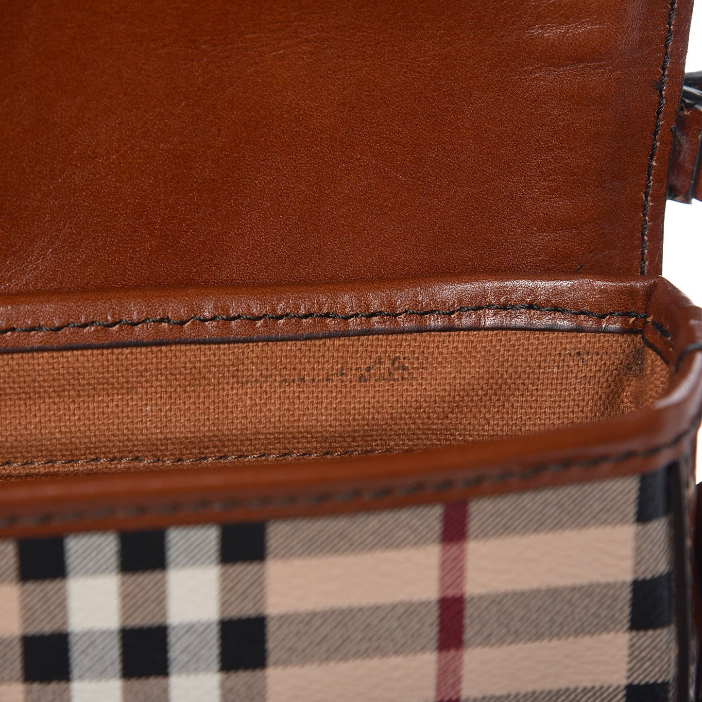 Haymarket Check Suede Small Brickfield Crossbody Butternut