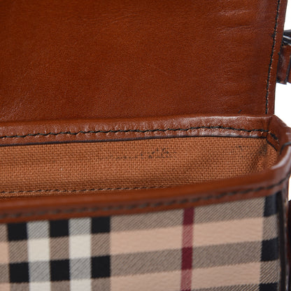 Burberry Haymarket Check Suede Small Brickfield Crossbody Butternut 10 of 14