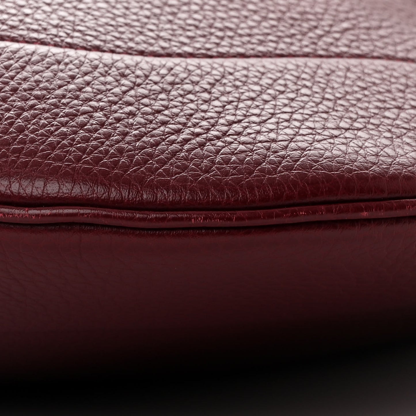 Soft Grained Calfskin Maxi B Hobo Rosso
