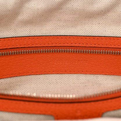Gucci Canvas Logo Embossed Black Tote Natural Orange 7 of 10