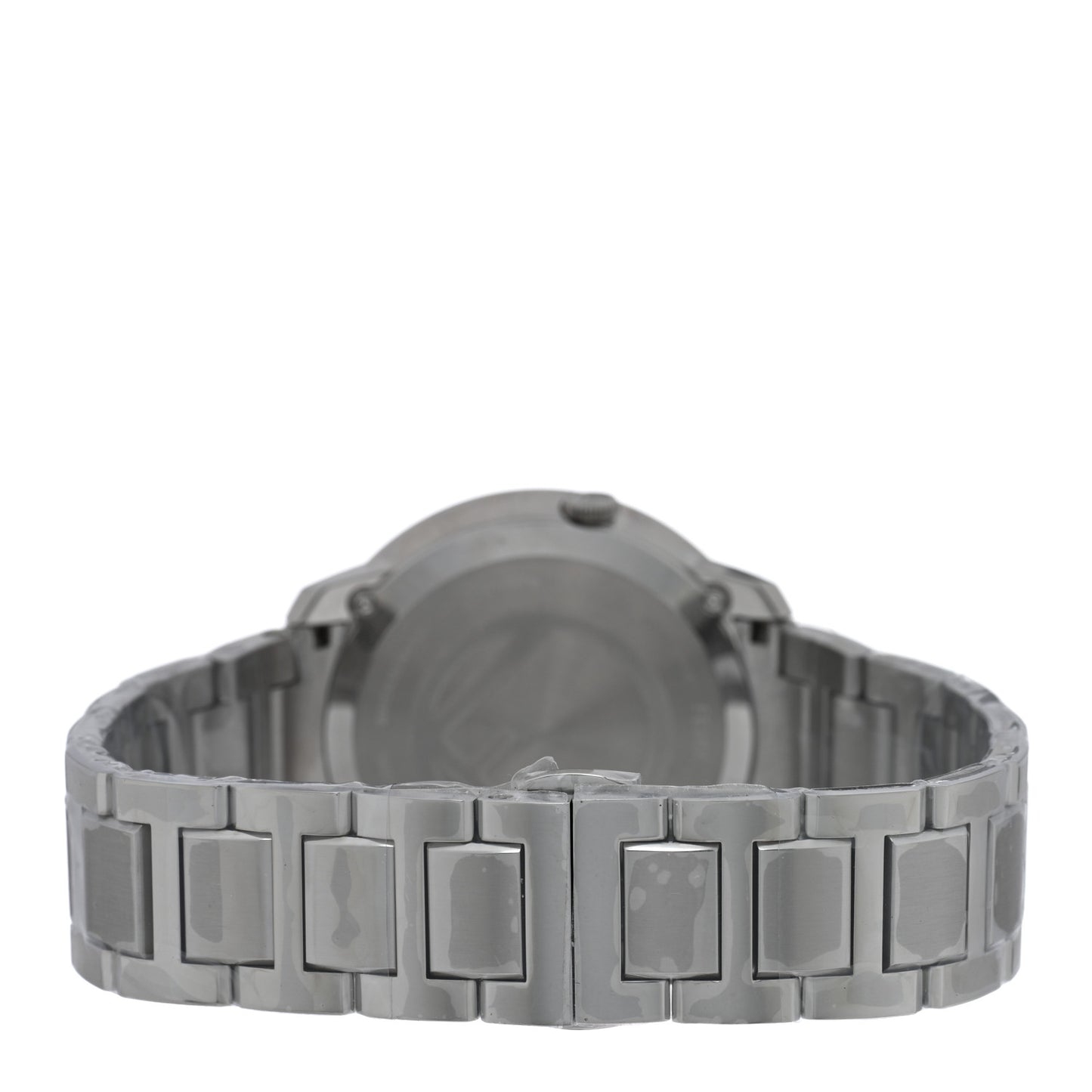 Stainless Steel 36mm Run Away Quartz Watch Black