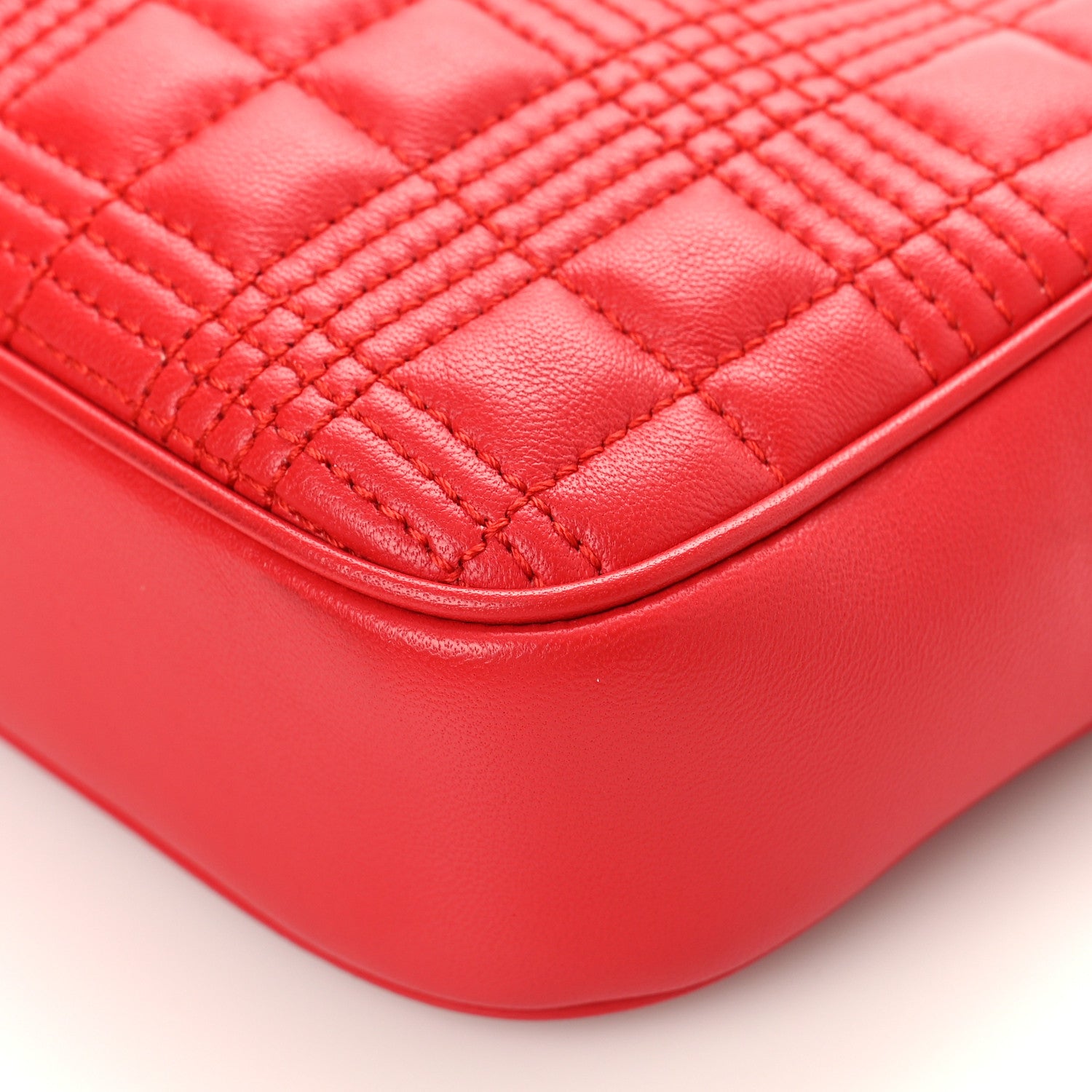 Burberry Lambskin Quilted Camera Bag Bright Red 8 of 8