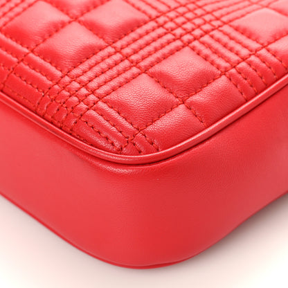 Burberry Lambskin Quilted Camera Bag Bright Red 8 of 8