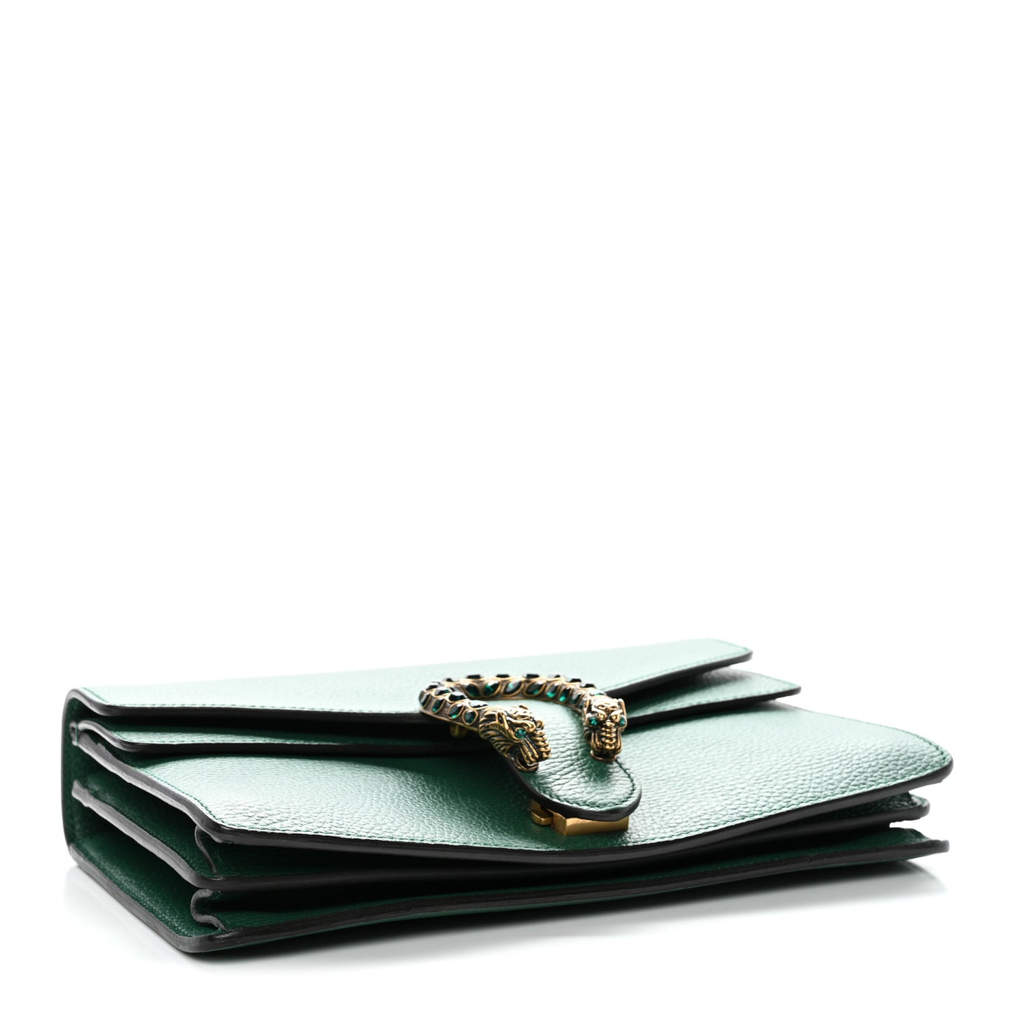 Pebbled Calfskin Small Dionysus Shoulder Bag Emerald