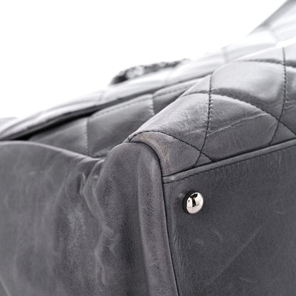 Chanel Glazed Calfskin Quilted Large CC Delivery Tote Grey 8 of 18