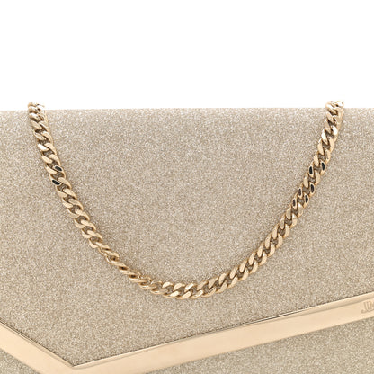 Jimmy Choo Dusty Glitter Emmie Clutch Platinum Ice 8 of 11