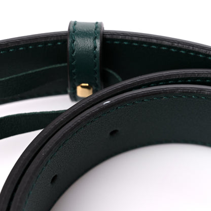Gucci Plutone Calfskin Double G 30mm Belt 80 32 Verde 6 of 6